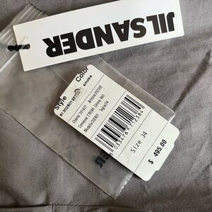 Jil Sander  front zip Smoke pants 34  MADE in ITALY